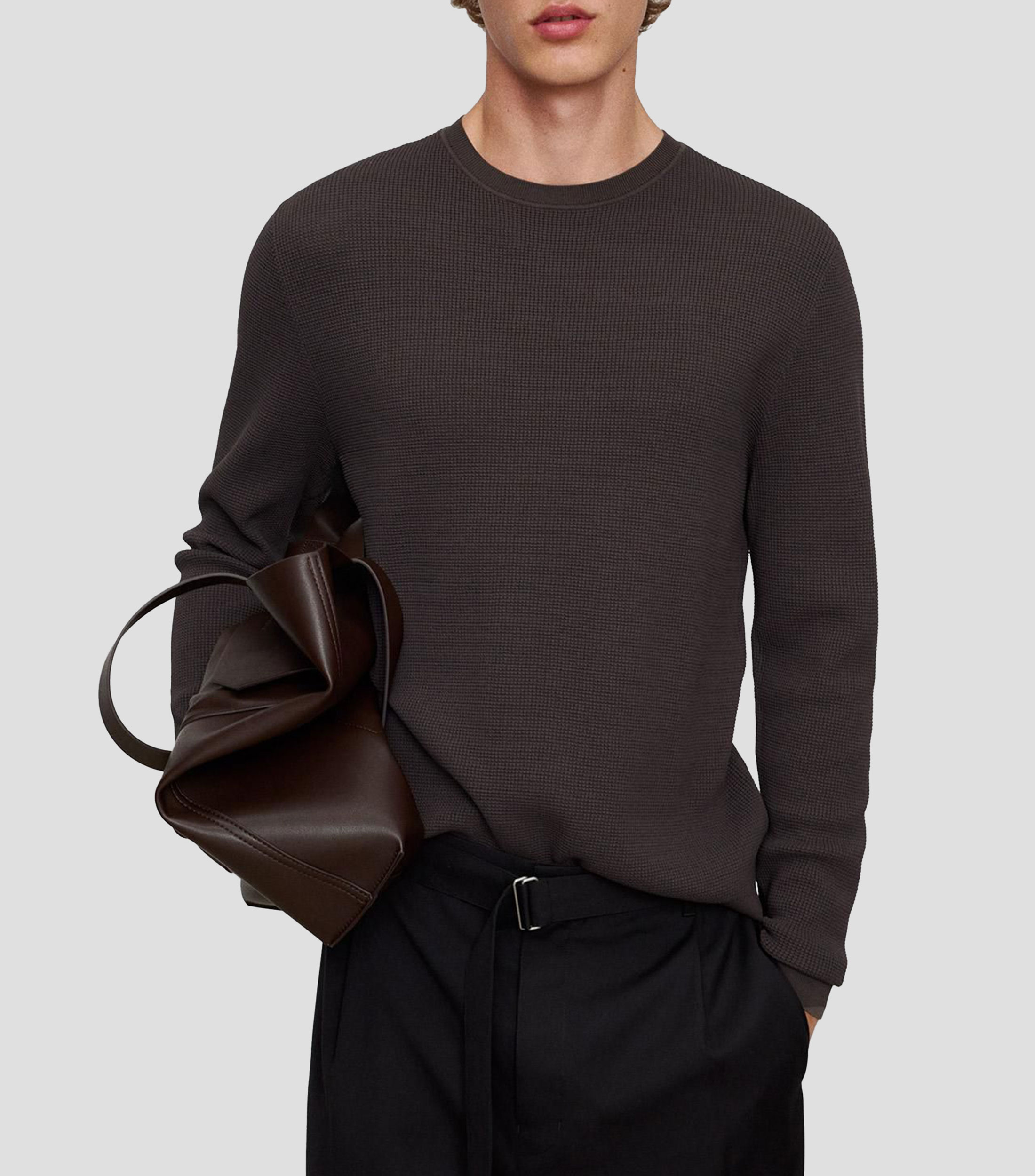 Suéter cuello redondo Hombre